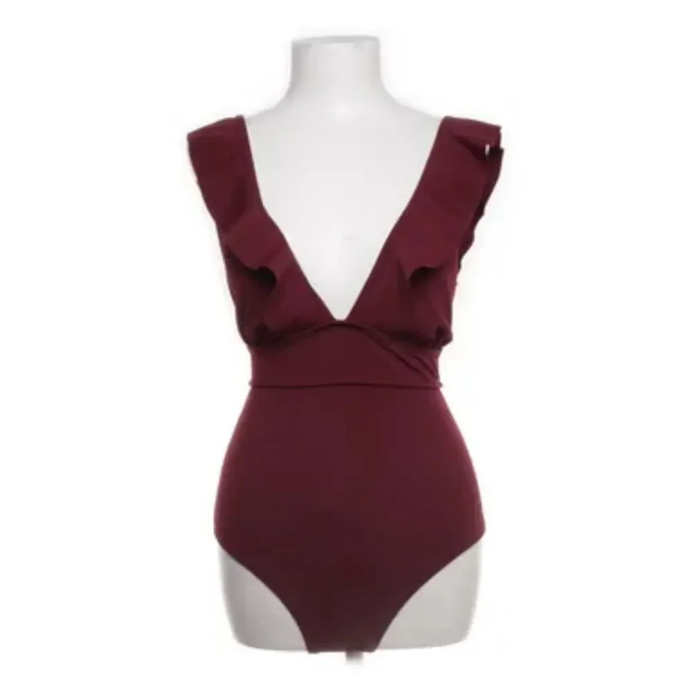Ladies One Piece Swimsuit Ruffle High Waist Women Swimwear